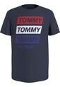 Camiseta Azul Con Logo Gráfico Estampado En El Pecho Tommy Hilfiger de Tommy Hilfiger