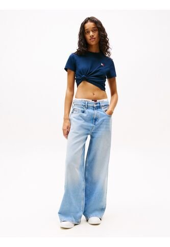 Jeans Azul Charlie De Talle Medio Y Corte Amplio Tommy Jeans Tommy Hilfiger