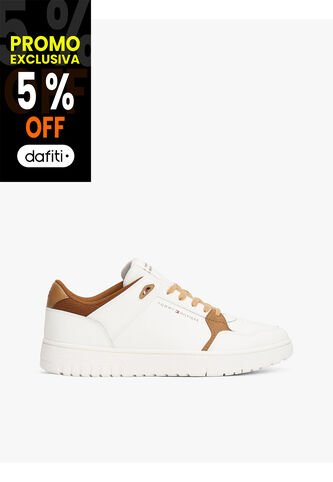 Tenis Blanco Texturizados Con Suela Dentada Tommy Hilfiger Tommy Hilfiger