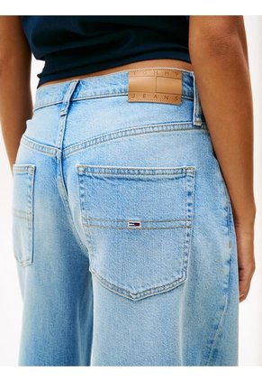 Jeans Azul Charlie De Talle Medio Y Corte Amplio Tommy Jeans