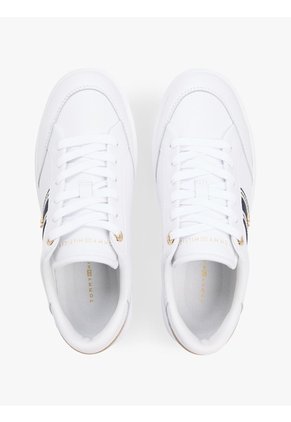 Tenis Blanco Con Suela Cupsole Y Cinta Trenzada Tommy Hilfiger
