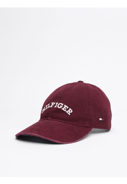 Gorra Roja De Béisbol Con Monotipo Hilfiger Tommy Hilfiger