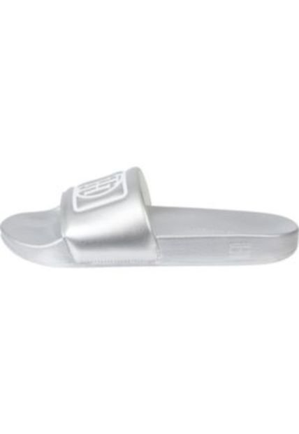 Sandalias Con Monograma En Bajo Relieve Mujer Gris Tommy Hilfiger