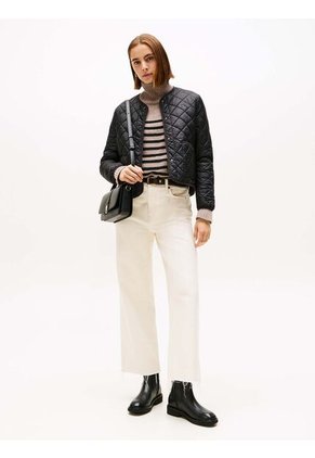 Chaqueta Negra Acolchada Ligera Y Repelente Al Agua Tommy Hilfiger