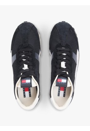 Tenis Negro Retro Runner Archive Open Mesh Tommy Hilfiger