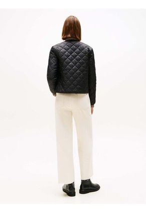 Chaqueta Negra Acolchada Ligera Y Repelente Al Agua Tommy Hilfiger