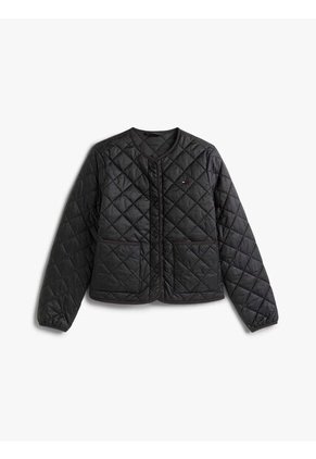 Chaqueta Negra Acolchada Ligera Y Repelente Al Agua Tommy Hilfiger