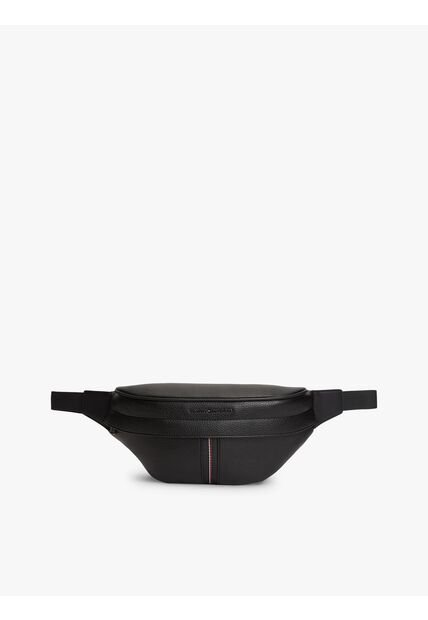 Canguro Negro TH Central Con Logo Tommy Hilfiger