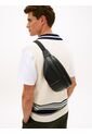 Canguro Negro TH Central Con Logo Tommy Hilfiger de Tommy Hilfiger