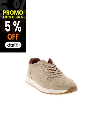 Tenis Beige Deportivos Híbridos De Ante Tommy Hilfiger Tommy Hilfiger