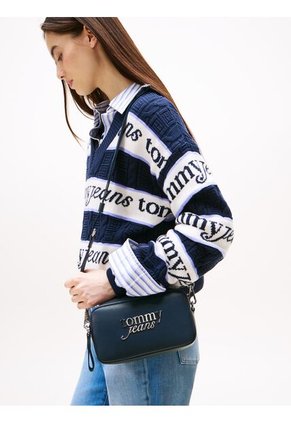 Bolso Azul Camera Bag Bold Script Tommy Hilfiger