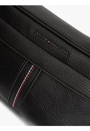 Canguro Negro TH Central Con Logo Tommy Hilfiger
