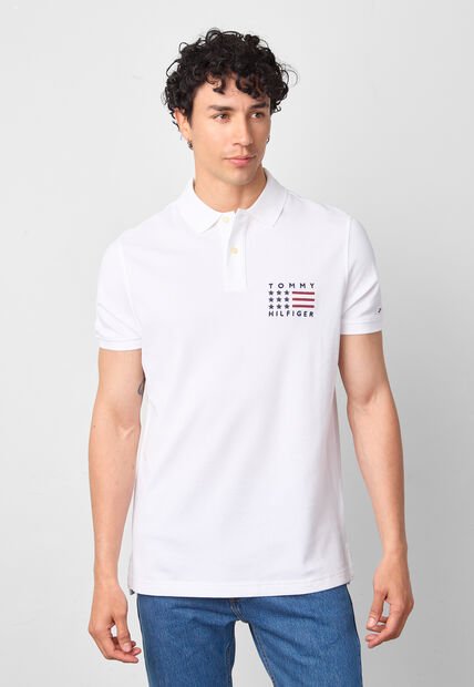 Polo TOMMY HILFIGER Blanco