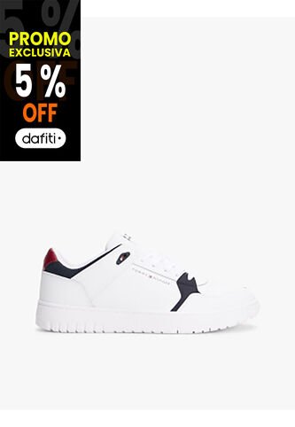Tenis Blanco Texturizados Con Suela Dentada Tommy Hilfiger Tommy Hilfiger