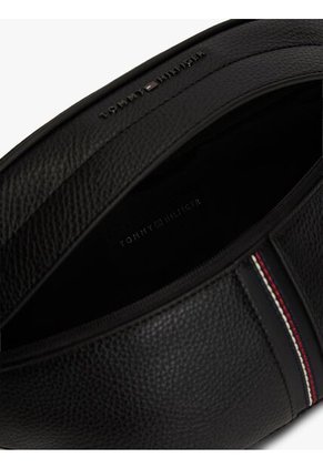 Canguro Negro TH Central Con Logo Tommy Hilfiger