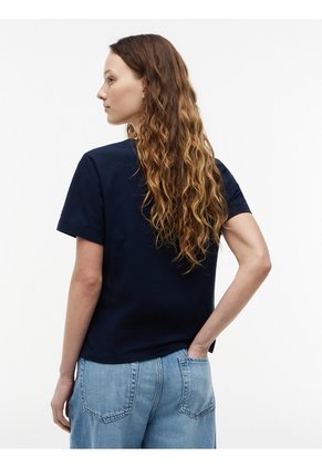Camiseta Multicolor De Cuello Redondo Con Logo Bordado Tommy Hilfiger