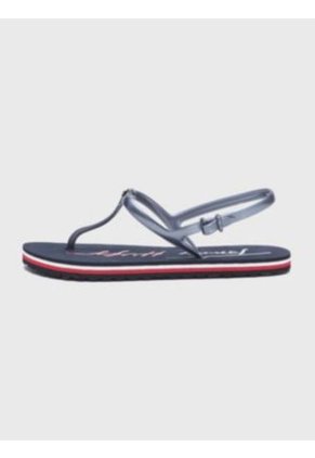 Sandalias Tbar Con Logo Mujer Azul Tommy Hilfiger