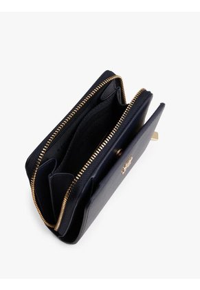 Billetera Azul De Solapa Con Monograma TH Tommy Hilfiger