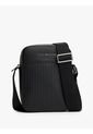 Bolso Negro Mini Reporter Con Textura Trenzada Tommy Hilfiger de Tommy Hilfiger