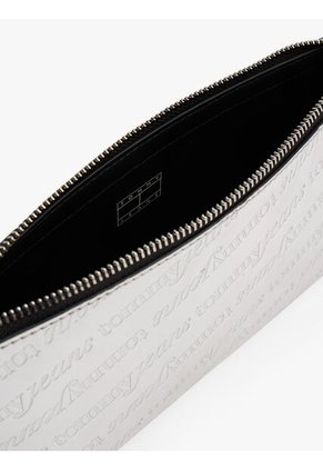 Bolso Blanco De Hombro Metalizado Con Logo Tommy Hilfiger