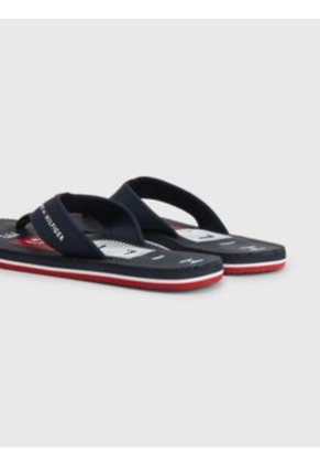 Sandalias Con Plantilla De Masaje Y Logo Hombre Azul Tommy Hilfiger
