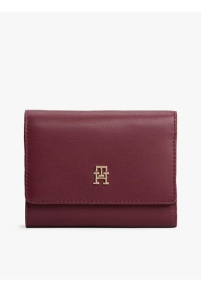 Billetera Roja Trifold Con Monograma TH Tommy Hilfiger