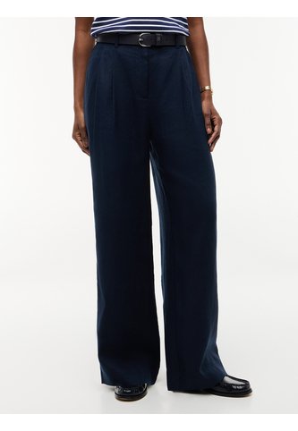 Pantalón Multicolor De Pierna Ancha En Mezcla De Lino Tommy Hilfiger Tommy Hilfiger