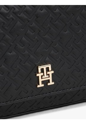 Bolso Negro Mensajero Hilfiger Icon Con Logo Tommy Hilfiger
