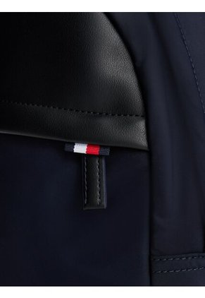 Bolso Azul Cruzado Con Parche Del Logo Tommy Hilfiger
