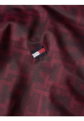 Chaqueta Reversible Con Capucha Y Monogramas Rojo Tommy Hilfiger