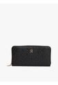 BIlletera Negra TH Icon Grande Con Textura De Monograma Tommy Hilfiger de Tommy Hilfiger