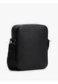 Bolso Negro Mini Reporter Con Textura Trenzada Tommy Hilfiger de Tommy Hilfiger