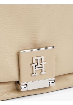 Bolso Beige Cruzado Con Correa De Cinta Tommy Hilfiger