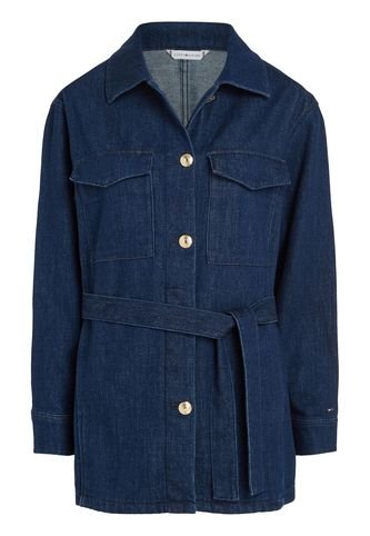 Chaqueta De Jeans Con Cinta Anudable Para Mujer Tommy Hilfiger