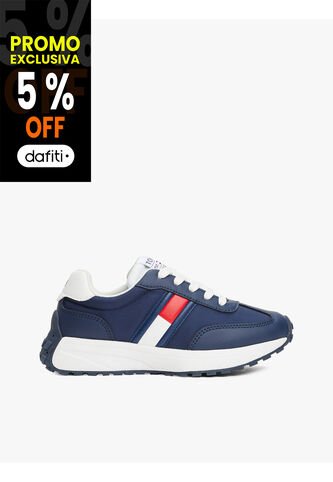 Tenis Blanco Deportivas Con Diseño De Bandera Lateral Tommy Hilfiger Tommy Hilfiger