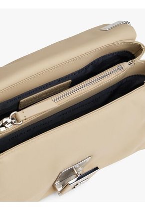 Bolso Beige Cruzado Con Correa De Cinta Tommy Hilfiger