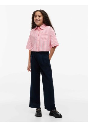 Pantalón Multicolor De Pierna Ancha Con Cinturón Tommy Hilfiger
