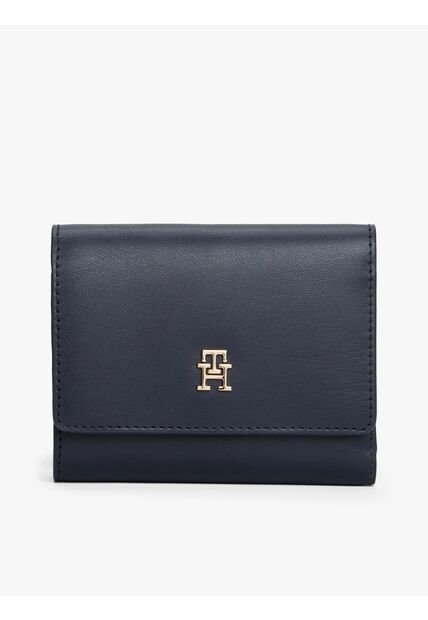 Billetera Azul Trifold Con Monograma TH Tommy Hilfiger