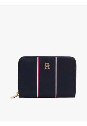 Billetera Azul Oscuro TH Icon Med Tommy Hilfiger