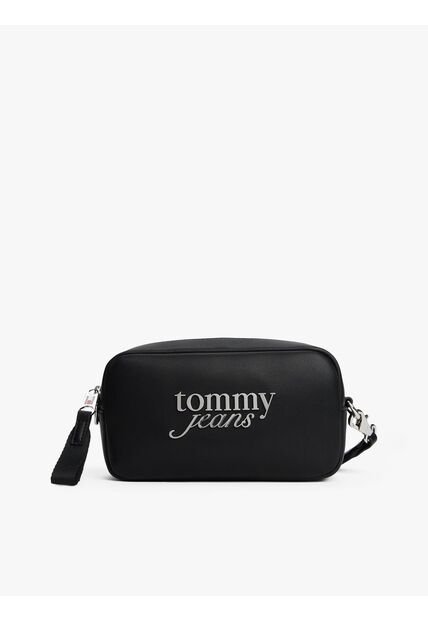 Bolso Negro Camera Bag Bold Script Tommy Hilfiger