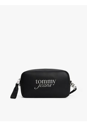 Bolso Negro Camera Bag Bold Script Tommy Hilfiger