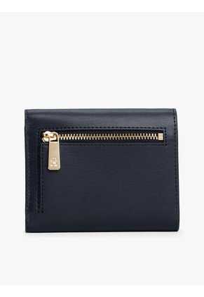 Billetera Azul Trifold Con Monograma TH Tommy Hilfiger