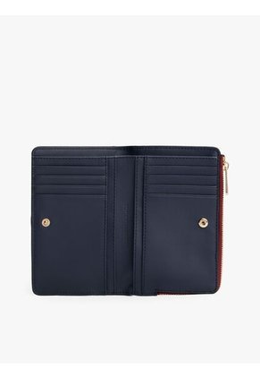 Billetera Roja Plegable Con Monograma TH Tommy Hilfiger