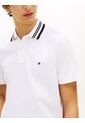 Polo Blanco Jacquard Con Tejido Ribeteado Tommy Hilfiger de Tommy Hilfiger