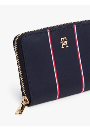 Billetera Azul Oscuro TH Icon Med Tommy Hilfiger