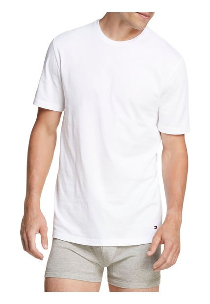 Pack De 3 Camisetas Blancas Cuello Redondo Tommy Hilfiger