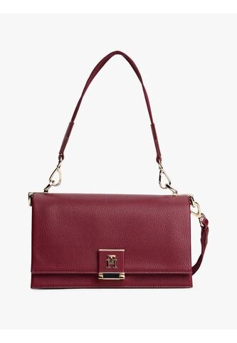 Bolso Rojo Cruzado De Cuero Granulado Tommy Hilfiger Tommy Hilfiger
