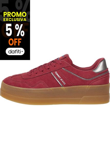 Tenis Rojo The Greenwich Con Plataforma Tommy Hilfiger