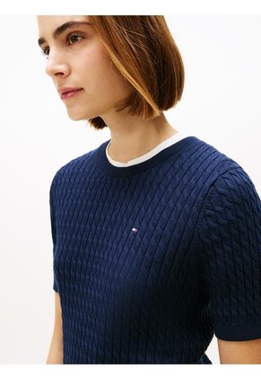 Saco Multicolor De Manga Corta Y Corte Slim Con Rayas Tommy Hilfiger