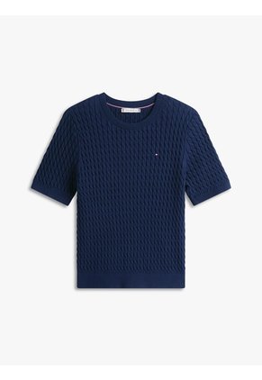Saco Multicolor De Manga Corta Y Corte Slim Con Rayas Tommy Hilfiger